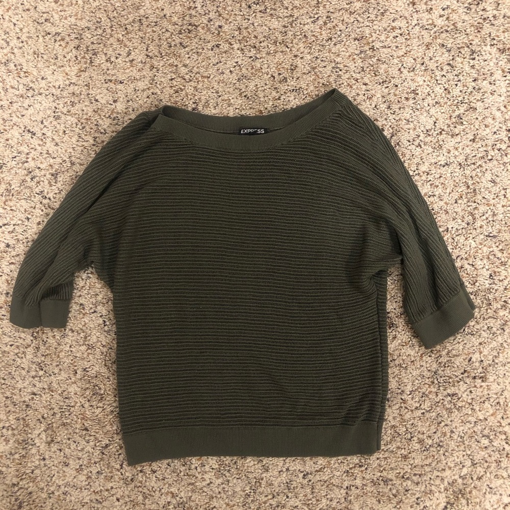 Adorable Green Thin Sweater